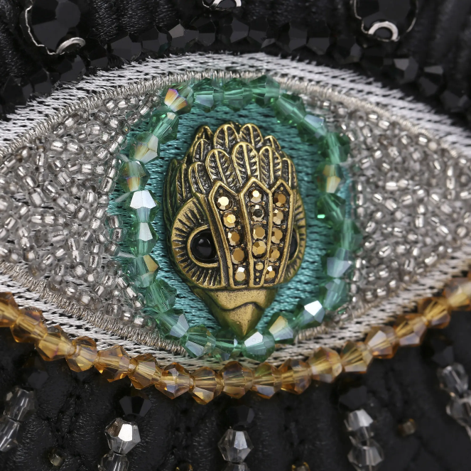 Kurt Geiger mujer cartera london kensington con cadena y ojo 2LPR96 | bolsas negro